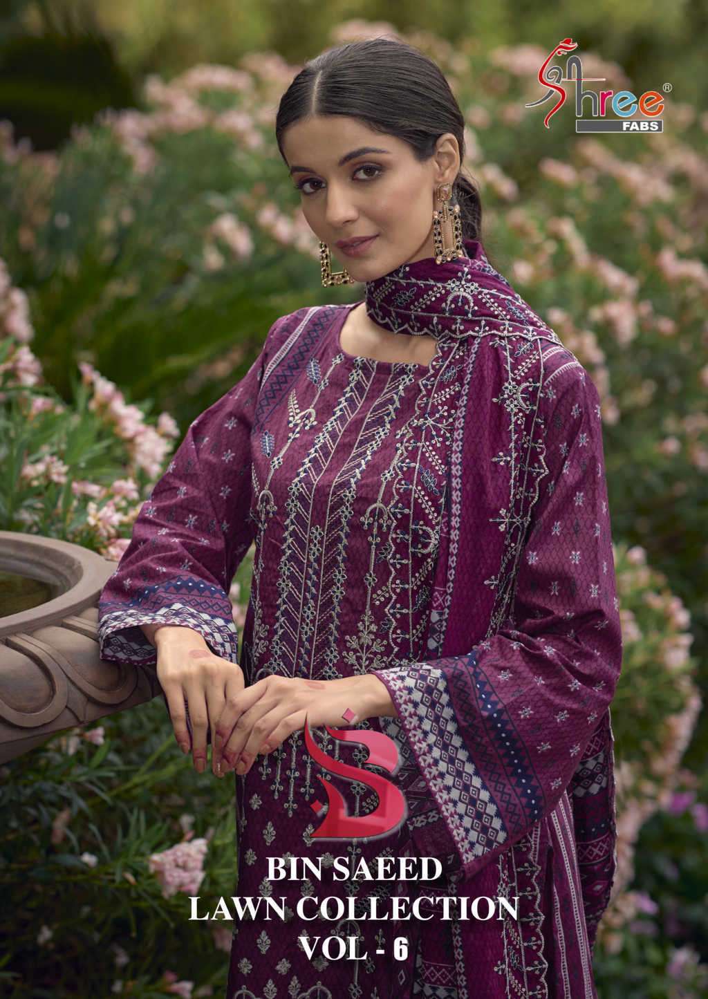 Shree Fabs Bin Saeed Lawn Collection Vol 6